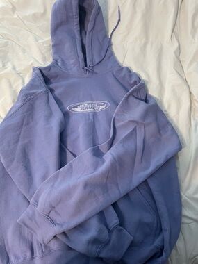 Lavender 'Jesus Saves' Hooded Sweatshirt - Women's Pullover Hoodie